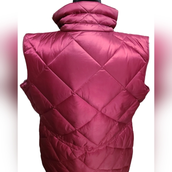NWT Liz Claiborne size S burgundy vest - Picture 5 of 12
